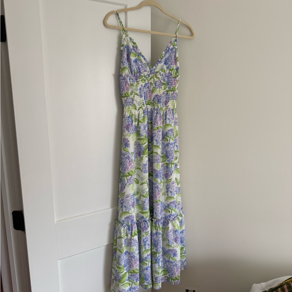 Hill House Lavender and Lime Maxi Dress